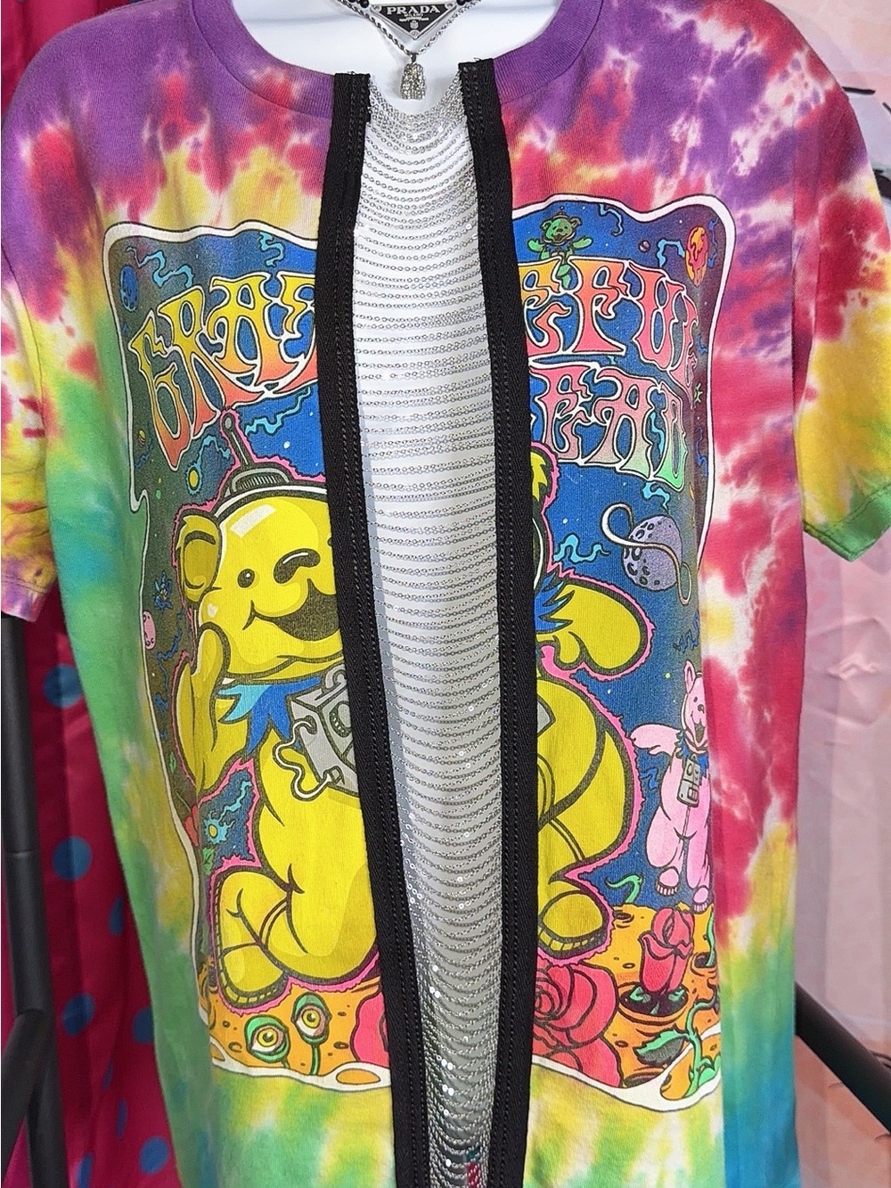 Restyled Vintage Grateful Dead Tie-Dye Graphic Tee